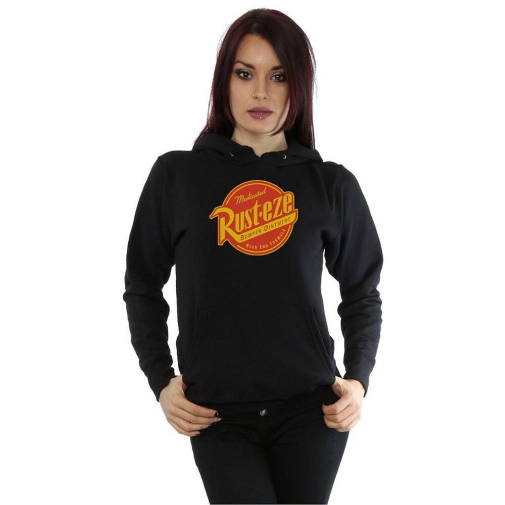 Cars Womens/Ladies Rust-Eze Logo Heather Hoodie / Black
